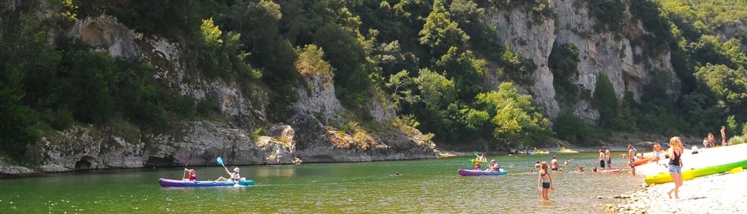 Descente de l'Ardèche en canoé kayak